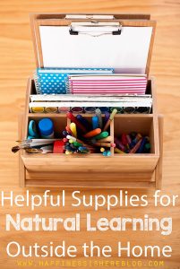 Natural Learning Outside the Home - What to Pack
